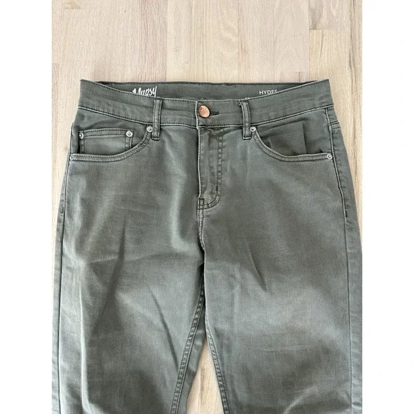 MUGSY Green Hydes Stretch Cotton Jeans Style FLX8NHG Sz 30 - Picture 2 of 6